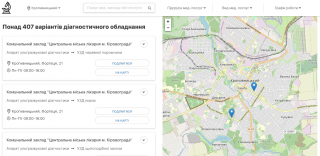 Відкриті дані на користь міста: запрацював електронний сервіс про медичні послуги в медзакладах Кропивницького