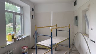 Активно тривають ремонтні роботи у кропивницькій лікарні швидкої медичної допомоги (ФОТО)